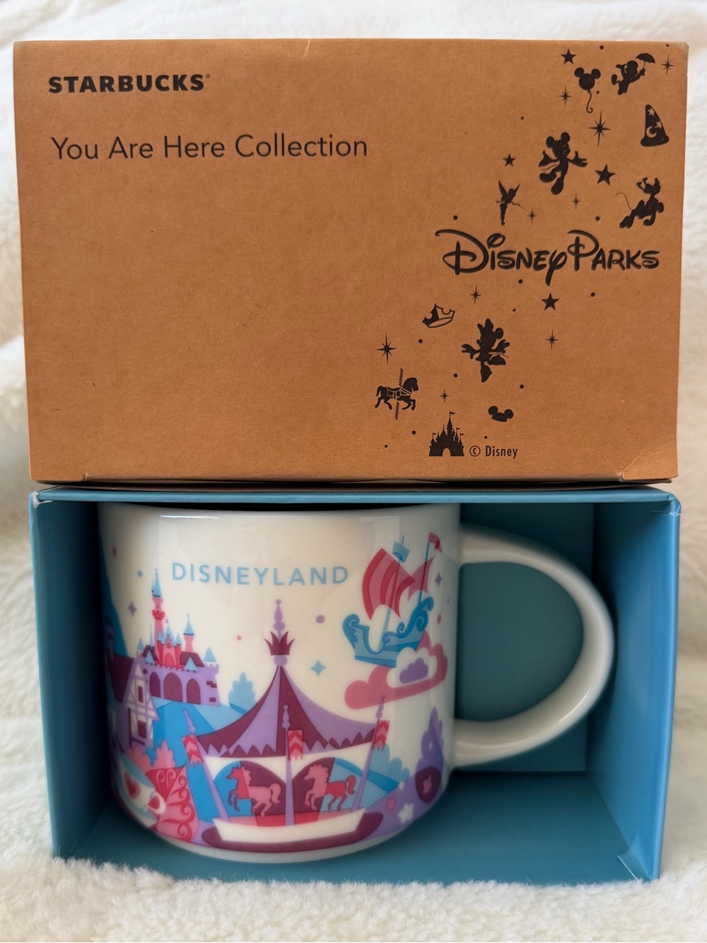 Starbucks 'You Are Here Collection' Disneyland Fantasyland Mug -  New in Box